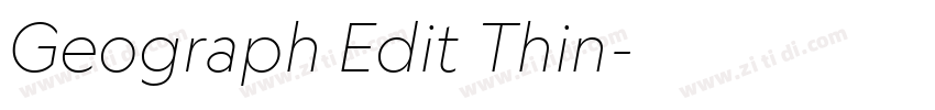 Geograph Edit Thin字体转换 Geograph Edit Thin字体转换